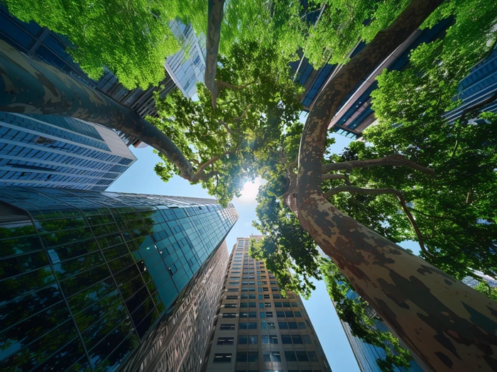 Trees in a big city